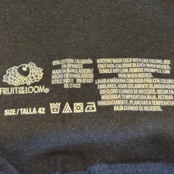 Women’s Black Fruit Of The Loom Size 42 Sports Bra - Picture 3 of 3